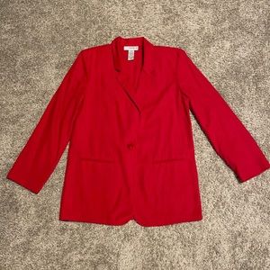 Women’s lightweight red blazer, size 8